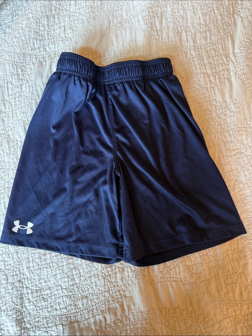 Under Armour Navy Athletic Performance Shorts for Kids